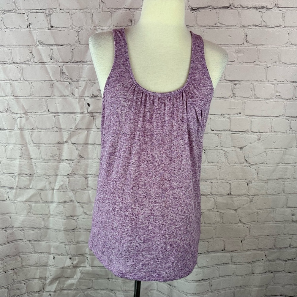 American Eagle Outfitters Heathered Purple racer back Tank Top womens S